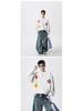 Unisex Floral Embroidered Sweatshirt - Spring & Autumn Trendy Round Neck Casual Base Layer