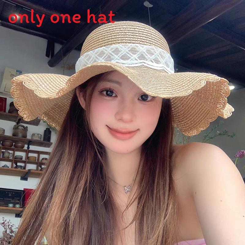 Summer Straw Sun Hat With Bow Accent And Breathable Design For Beach And Travel