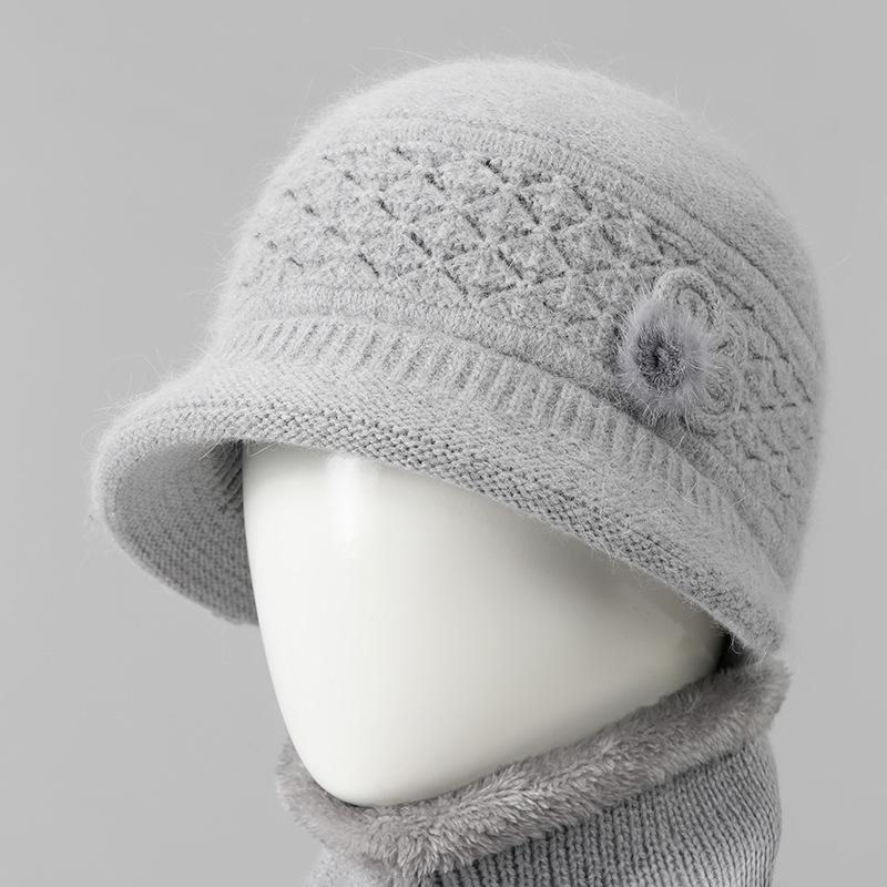 

Шапка женская зимняя теплая шапка с начесом толстая вязаная шерстяная шапка свекровь хлопковая шапка one size elastic