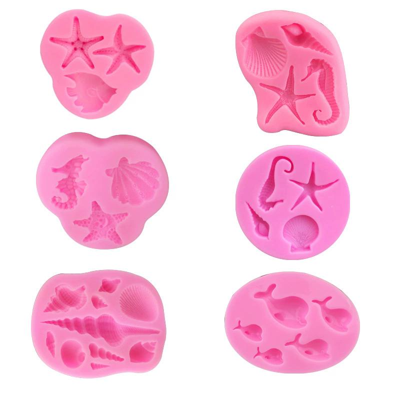 

WTEMPO Ocean Series Resin Silicone Molds for Making Pendants IY Crafts Molds Kit for Valentine s Day Easter Mother s Day and Other Holiday Molds 6pcs