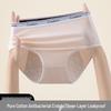 Plus Size Leak-Proof Menstrual Cotton Panties - Antibacterial, 200 Lbs Support, Aunt Sanitary Underwear for Women