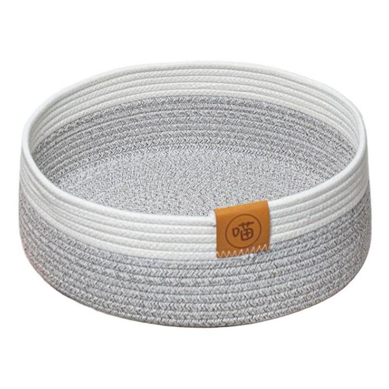 

M-Modern-Dog Bed Basket Pet Cotton Sleep Scratcher Nest Indoor Cats Scratching Board Mat Cotton Rope Pet Mat Basket For Sleeping