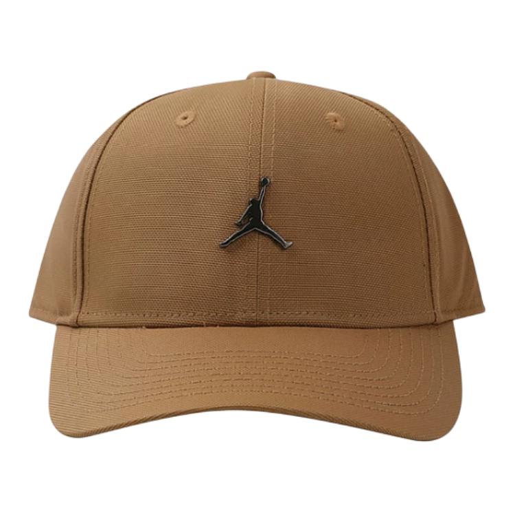 Jordan Logo Detail Design Baseball Cap Men hats Khaki Brown HM5750-232