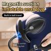 Magnetischer Saugnapf Aufblasbarer Analplug mit Eingebauten Stahlkugeln Große Dildos Vaginaler Dehner Männer Hintern Dehner Paar Sexspielzeug