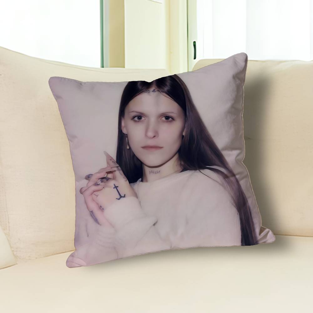 Federe per cuscini E-Ethel Singer C-Cain per Camera da letto Soggiorno Divano Decorazioni per la Casa Copricuscino in Poliestere con Cerniera