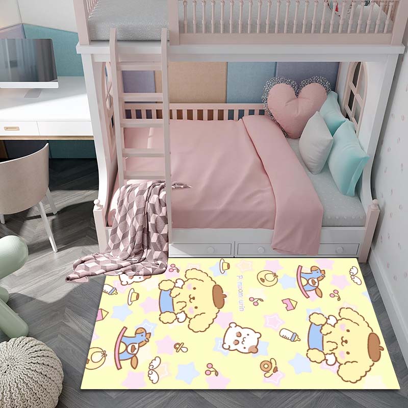 3D Printing Pom Pom Purin Home Cartoon Dog Carpet for Living Room, Bedroom, Home Sofa Decoration, Children's Playground Non Slip