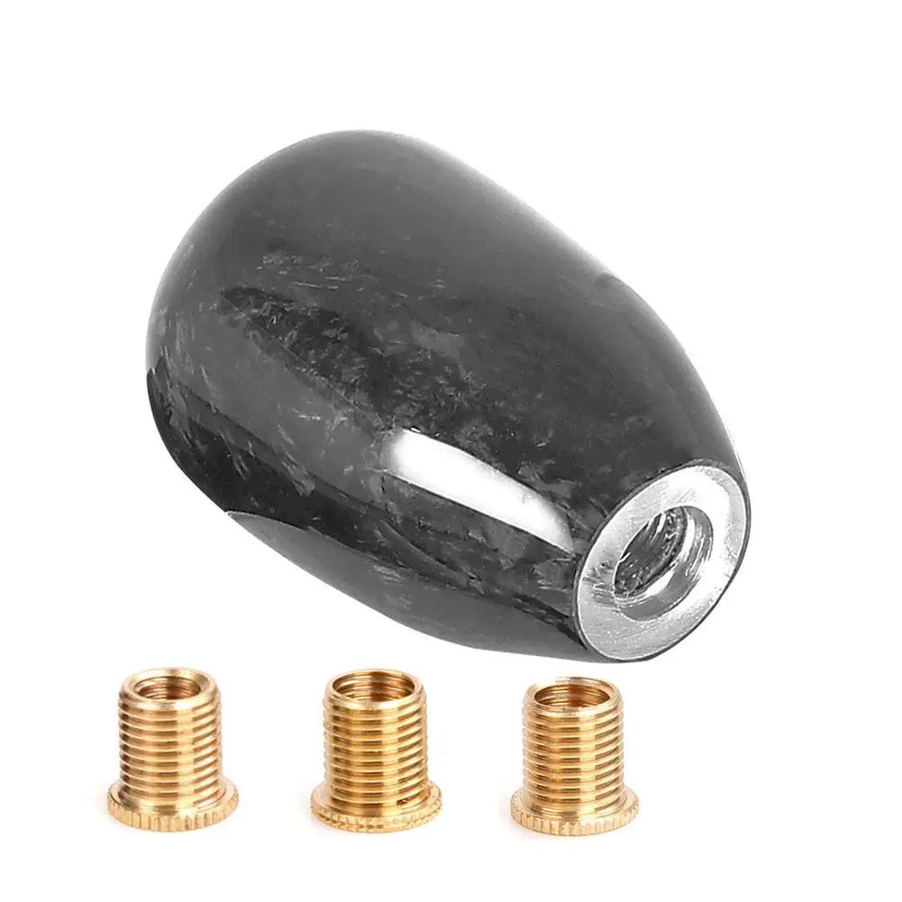 Universal Car Carbon Fiber Manual Gear Shift Knob Stick Shifter Knobs Shape Lever MT AT Gearstick Cylindrical Y2Q2