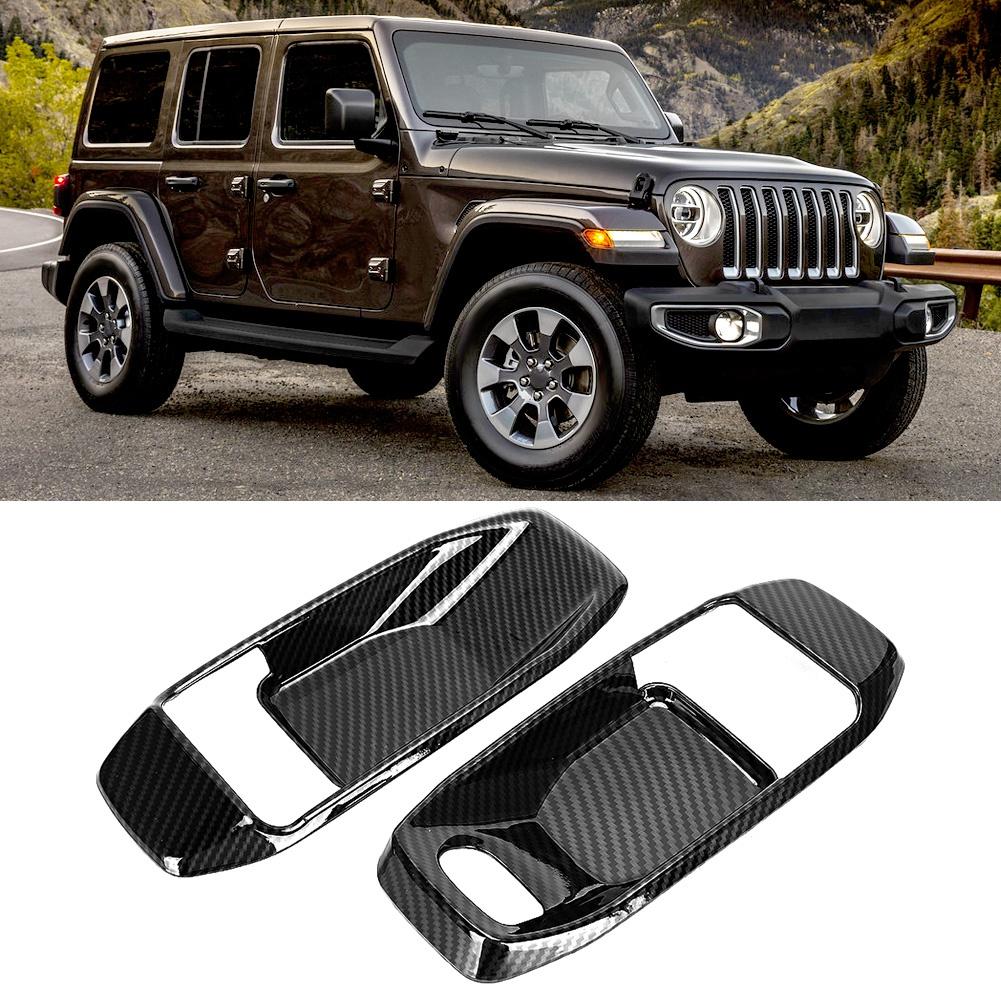 Car Door Handle Bowl Cover Stickers Decoration Fit for Jeep Wrangler JL 2018  Interior Mouldings