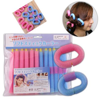 12 Stück/1 Set Weichschaum Bendy Twist Curls Werkzeug DIY Styling Lockenwickler