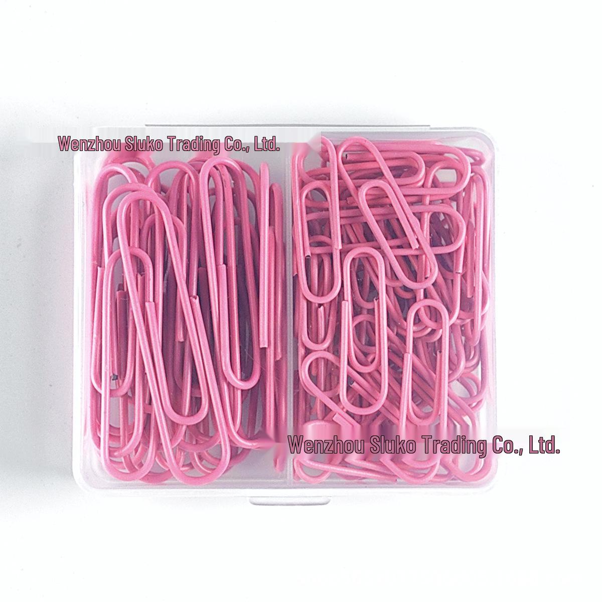 

Multi-Colored Plastic Coated Paper Clips: 28mm & 50mm, Two-Grid Box
