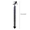 Metal Snow Measuring Ruler Wrought Iron Measuring Gagdet Accessory for Indoor Winter Snowmobile Yard Supplies