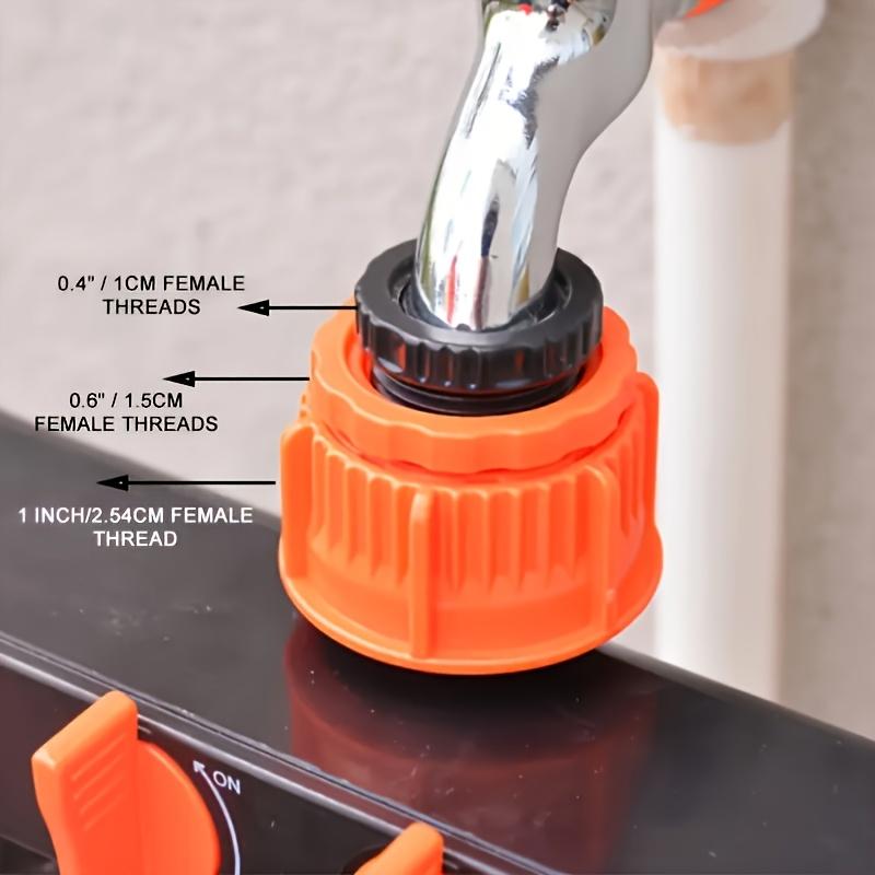 4-Way Garden Hose Splitter with 4 Independent Switches Connector for Outdoor Watering Systems for Lawn, Garden and Car Wash Sprinkler Systems