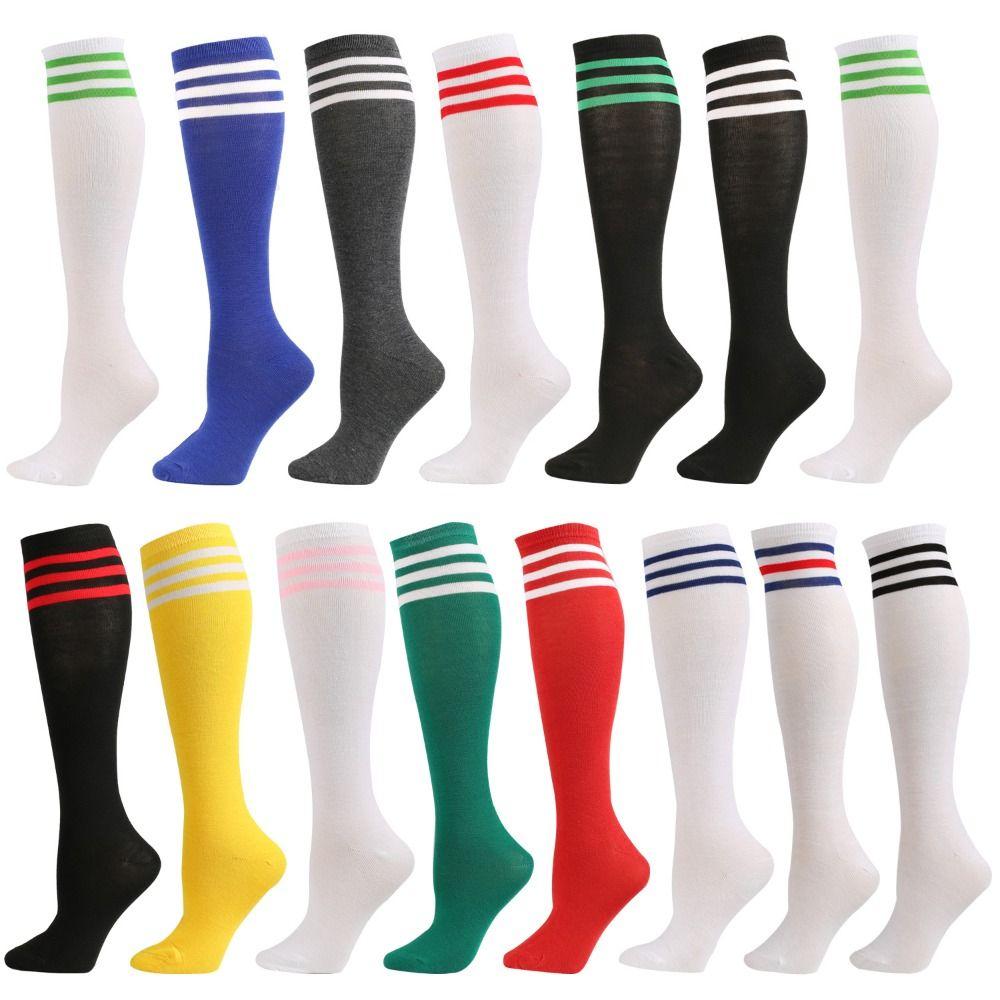Striped Football Socks Unisex Long Tube Socks Japanese Style Athletic Socks  Marathon