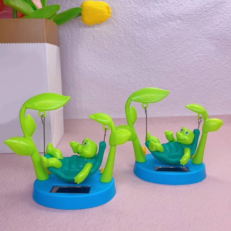 Swinging Turtle Car Ornament Solar Powered Car Turtle Ornament Car Cute Animals Decorations Automotive Dashboard Tortoise