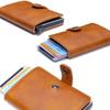 Rfid ID Card Holder Luxury Purse Wallet Men Passport Holder Small Smart Metal Bank Credit Leather Cardholder for Women Card Bag