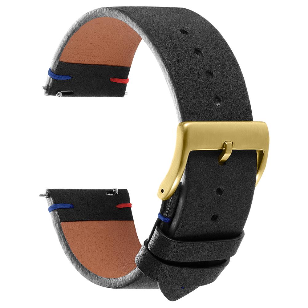 Matte Leder-Uhrenarmband Schnellwechsel-Uhrenarmband 18mm 20mm 22mm Wasserdichtes PU-Leder-Armband Herren Damen Universelle Bänder