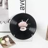 Retro Sunset Vinyl Record Wall Clock: Silent DIY Creative Decor for Living Room.