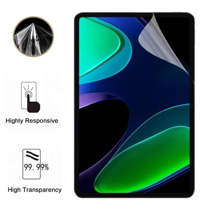 Skärmskydd - Phonillico - Xiaomi Pad 6 - Förpackning med 2 - Tåligt - Ultratunt - Plastfilm