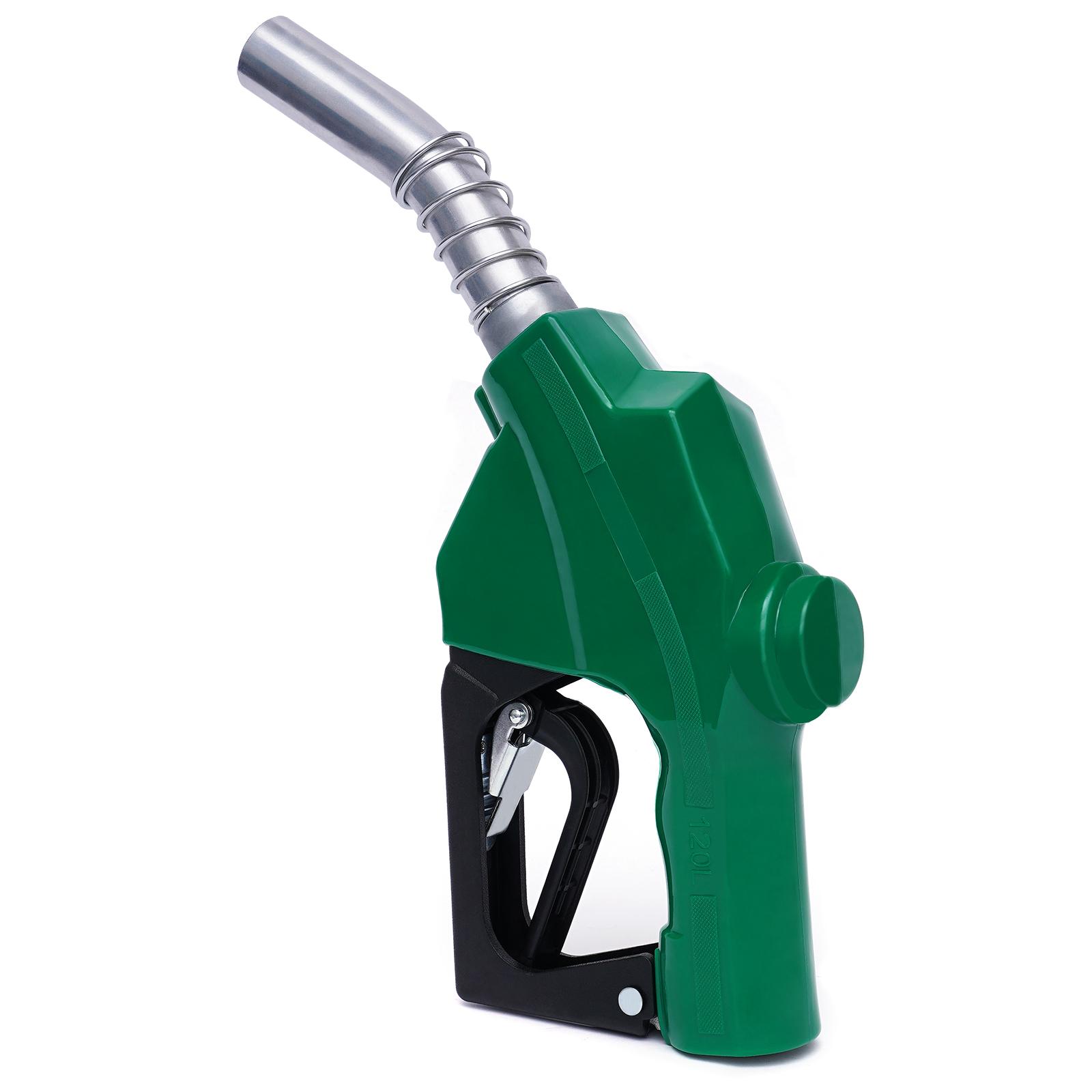 

Automatic Diesel Fuel Nozzle 1 Inch Green, 31.7GAL/Min High Flow, Self-Sealing for Tank Truck Boat Gas Station зелений