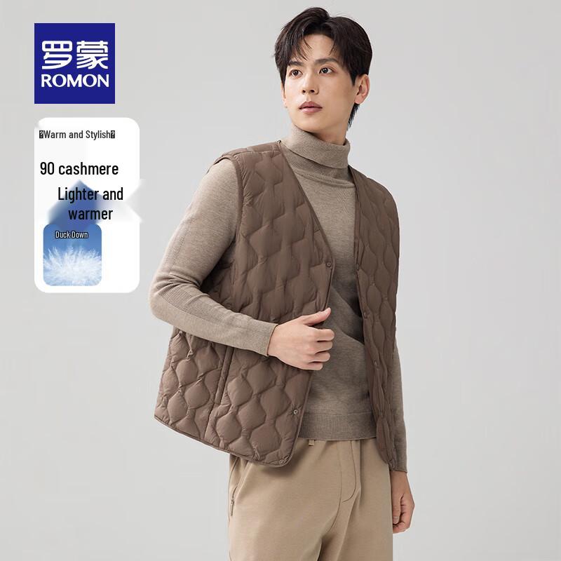 

ROMON Мужской пуховый жилет с V-образным вырезом XL (180)