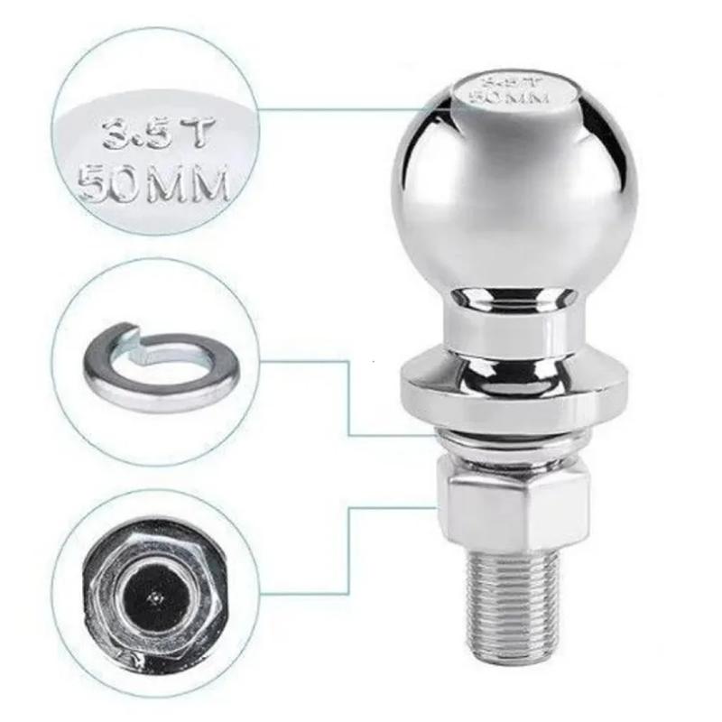 NEW-M22 For Trailer Hitch Mount Tow Ball Head 50Mm 3.5T Coupling For RV Caravan Parts