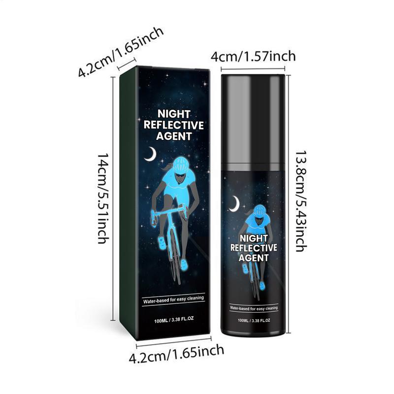 Reflective Spray Paint 100ml Glowing Paint For Bike Night Riding Long Lasting Glow Paint For Clothes Bicycles Skateboards Canvas