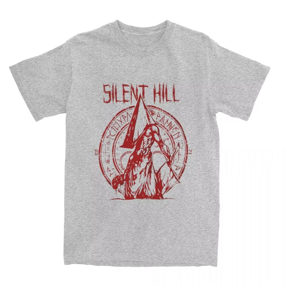 Funny Pyramid Head The Order Silent Hill Printed T Shirt Men's Women Pure Cotton Tees Shirt Classic Oversized Male Clothing