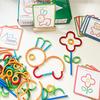 1 Set Wooden Ring Early Education Jigsaw Puzzle Building Blocks For Children, Preschool Kids Creative Educational Toy