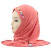 Easy To Wear Girls Instant Hijab Scarf Muslim Hijabs Handmade Flower Amira Lovely Flower Headscarf Turban for 2-6 Years Kids