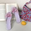 Temperament Flower Fairy Style Flat Flip-flop Shoes Women's Summer Wear 2025 New French Premium Soft Sole Sandals