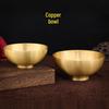 Glatte gebürstete Messing-Gold-Schatzschale - Chinesischer Stil Wasseropfer, Kupferornament für buddhistischen Saal, Frühlingsfestgeschenk