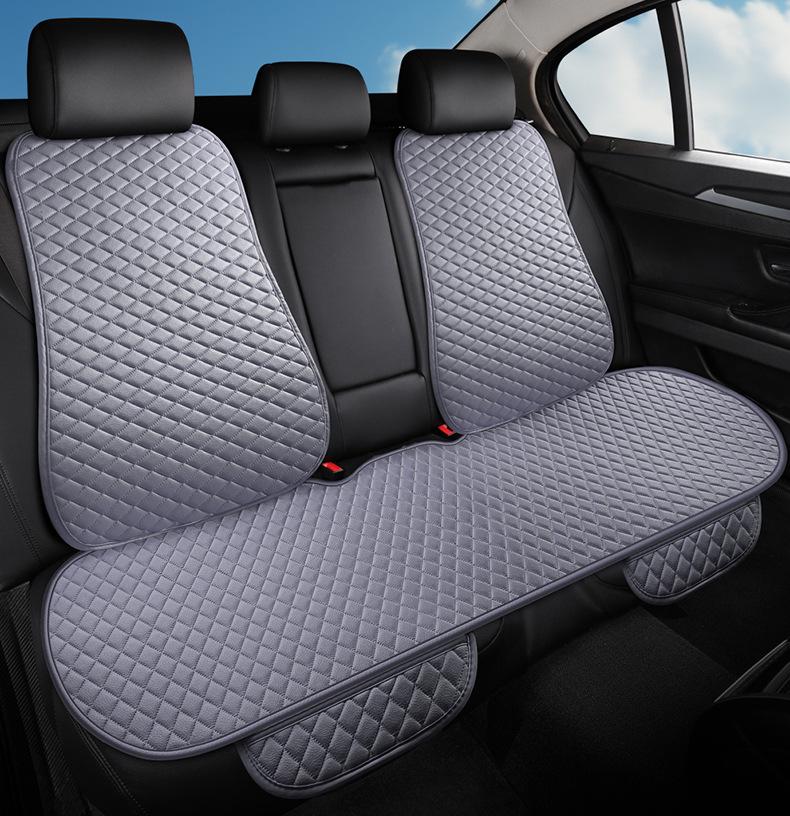 Universal Four Seasons Non-Slip Breathable Car Seat Cushion Set - Front & Rear, 3-Piece