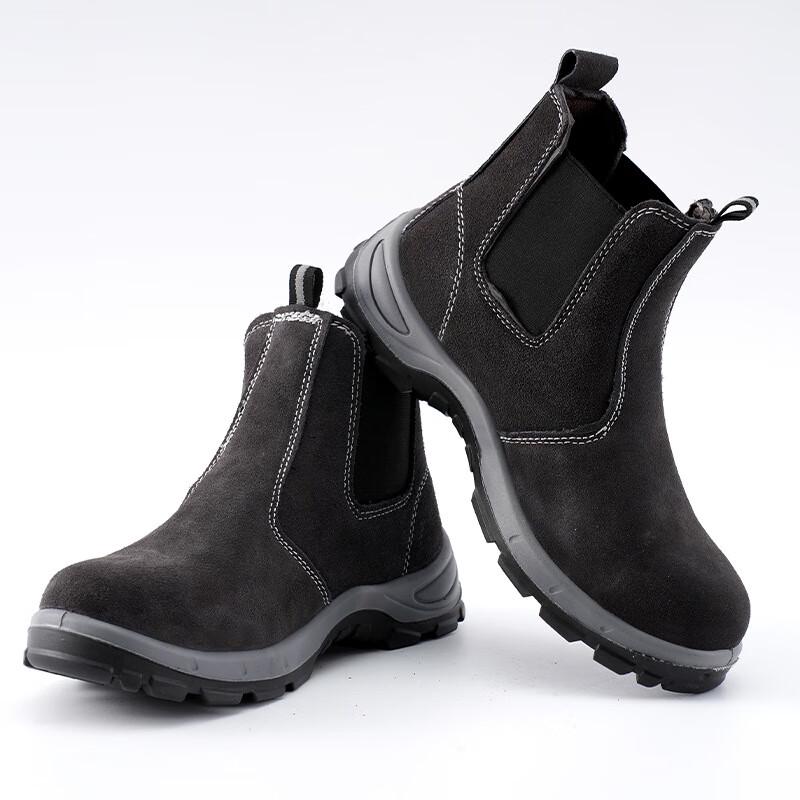 

Men s Breathable Leather Anti-Smash Puncture-Proof Safety Shoes 36