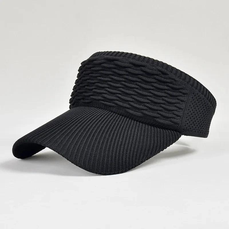 New Women Anti-UV Sun Hats Breathable Adjustable Empty Top Visor Caps for Tennis Golf Running Travel Beach Sport Outdoor Hat hat