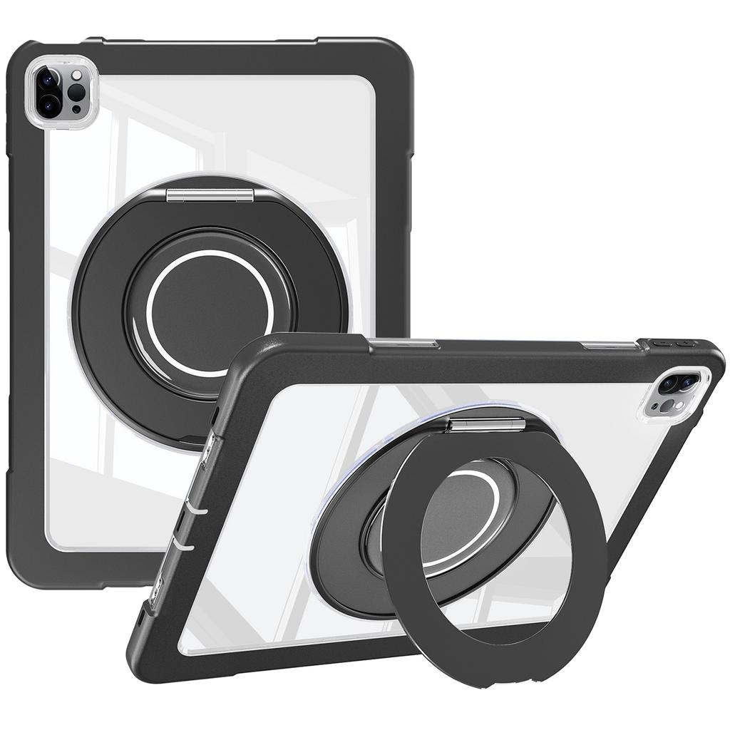 For iPad Pro 11 (2022)/(2021)/(2020)/Air (2022)/(2020) Case Swivel Kickstand PC+Silicone Anti-Drop Tablet Cover