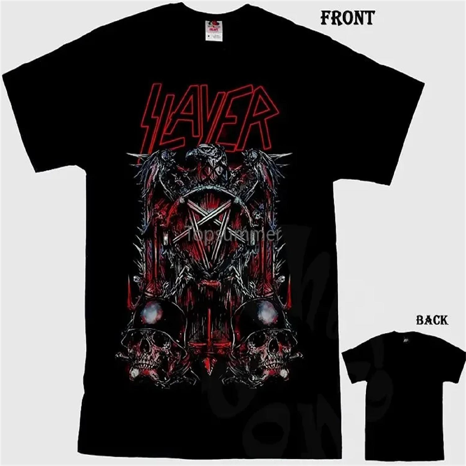 

Men Clothes 2018 Hip Hop Harajuku Shirts Slayer War At The Warfield New T-Shirt Men S-Dtg Printed Tee S-3Xl Basic Models XXXXXL різнокольоровий