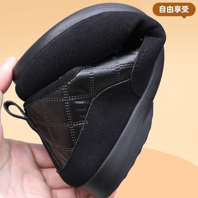 2025 winter new fashionable versatile snow boots piled thickened warm non-slip cotton boots soft sole comfortable two cotton boots