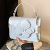 Fashion Flower Portable Small Bag Women's 2025 New High-end Versatile Small Square Bag Commuter Shoulder Messenger Bag Tide