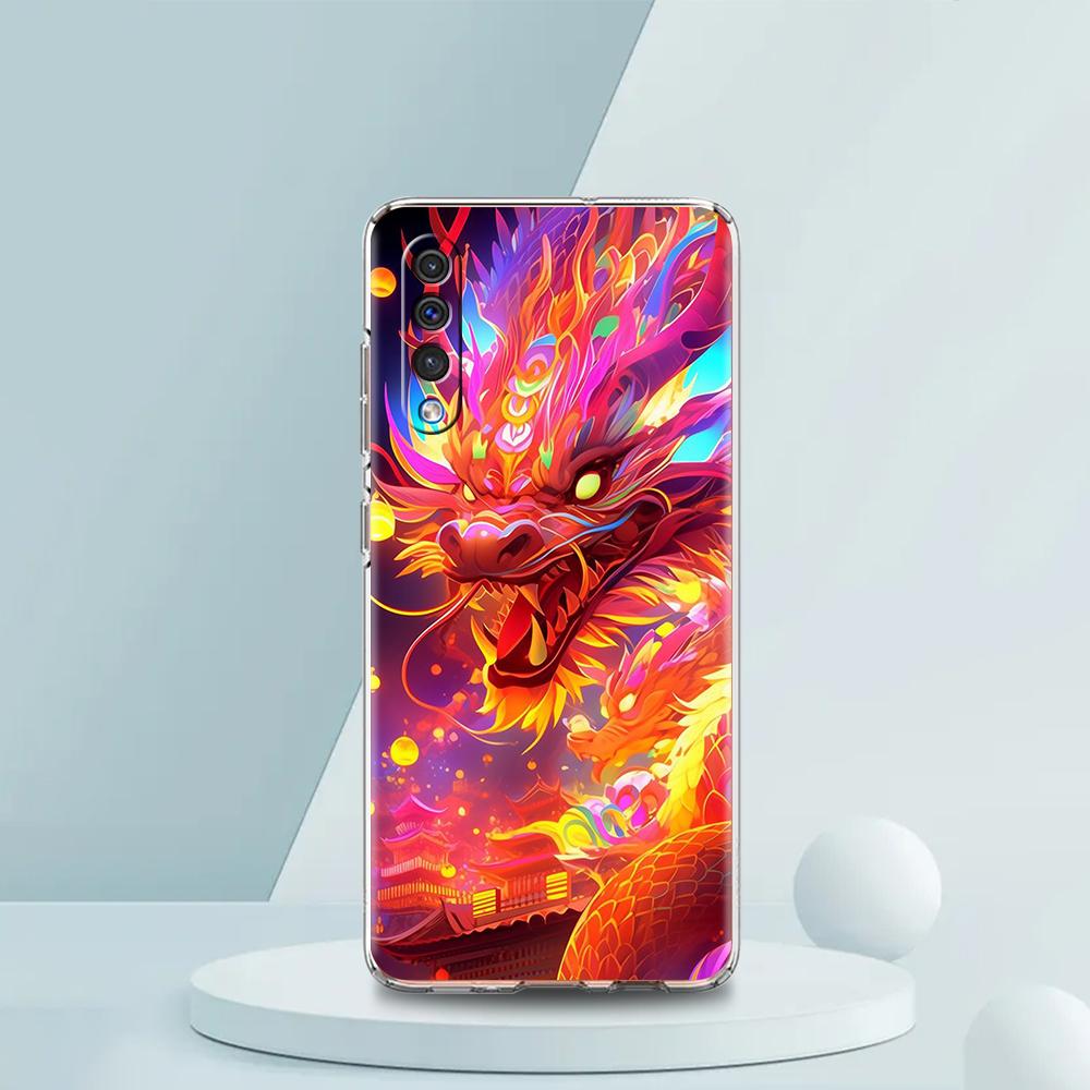 

Dazzling Dragon Transparent Phone Case for Samsung Galaxy A16 A14 A12 A22 A24 A42 A02 A03S A06 A50 A70 A20 A30 A40 Soft TPU Bags Samsung A16