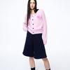 [Mardi Mercredi] Mohair Cardigan V Neck_pink Hotpink