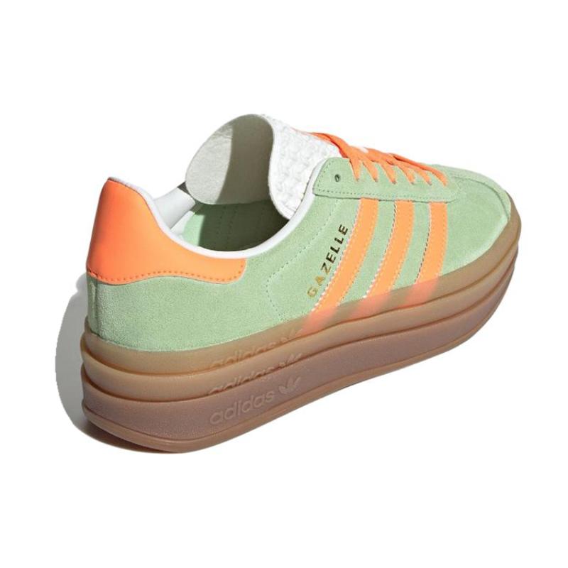 Adidas Damesko Gazelle Bold 'Green Spark Screaming Orange' Damesneakers IH7495