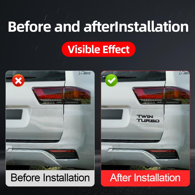 For 2025 Toyota Land Cruiser 300 Exterior Car Decoration Accessories LC300 Twin Turbo vxr Letter Sticker Tailgate emblem Tuning YU6