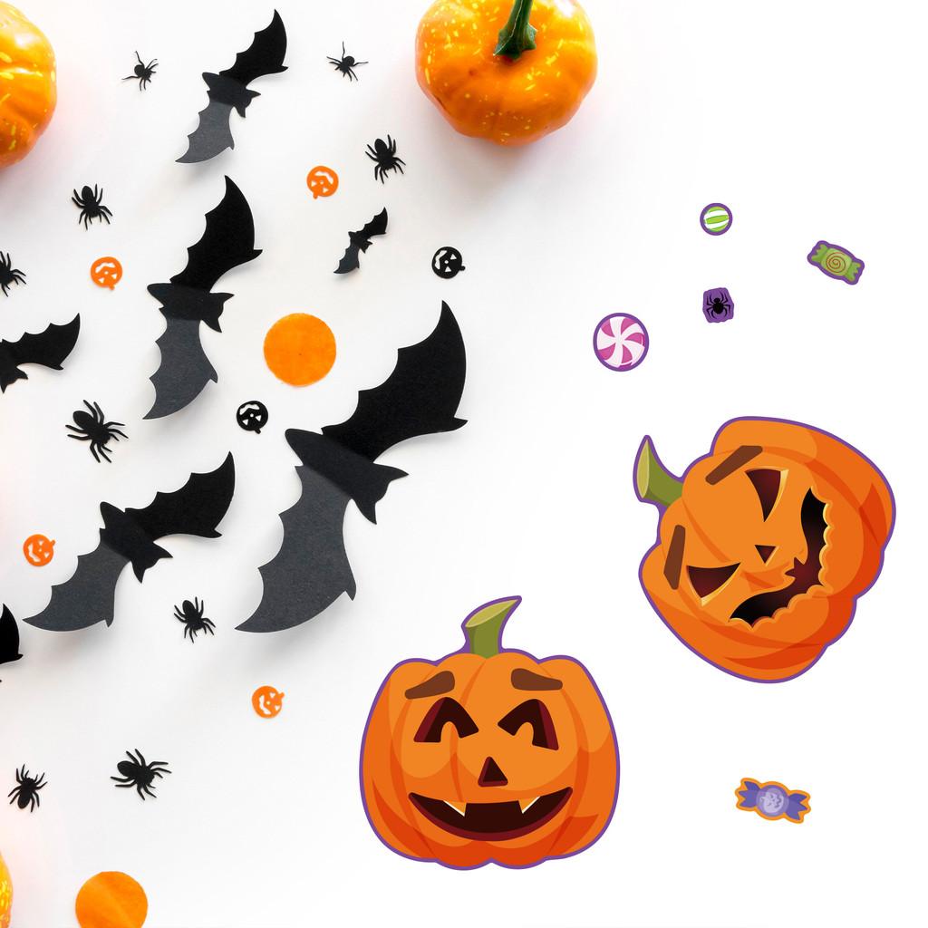 Delightful Childrens Cm2206006 Halloween Pumpkin Puzzle Stickers For Creative Play