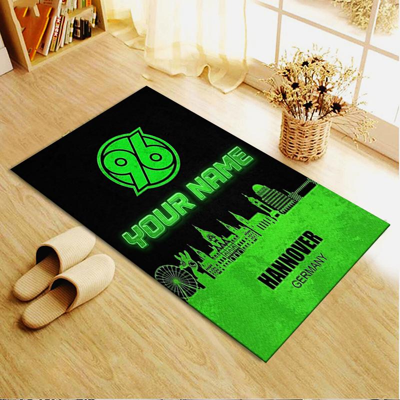 Custom Name Hannover 96 Carpet Rug for Living Room Bedroom Home Sofa Decoration,Kids play Non-slip Floor Mat