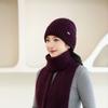 New Style Mom Hat Plus Velvet Thickened Knitted Hat for Winter Warm Rabbit Fur Casual Cold proof Wool Hat