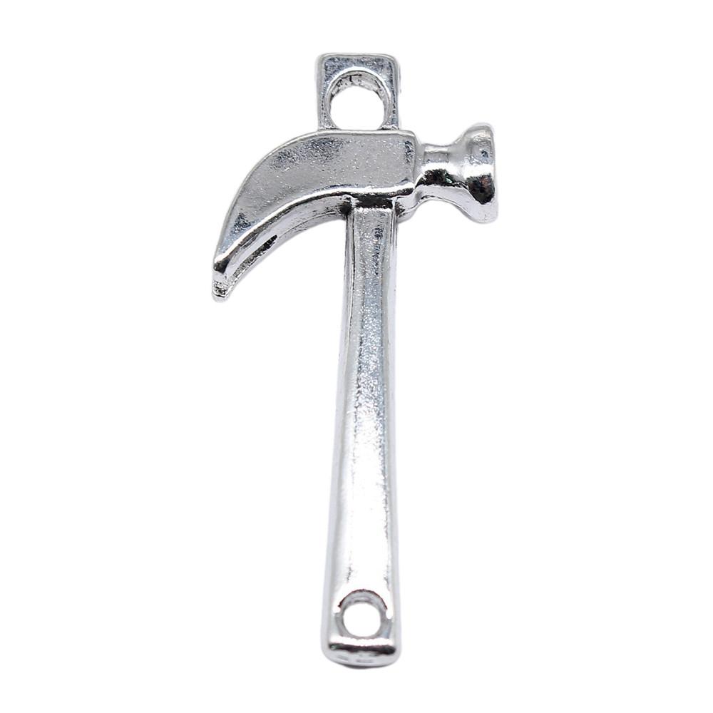 Hammer Charms Multi Color Alloy Pendants For Tool & Construction Themed Jewelry