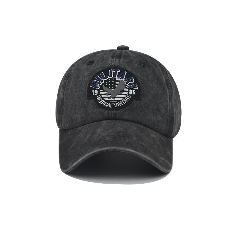 Washed cotton new eagle embroidered baseball cap washed old cap outdoor sun hat