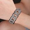 Religious Bracelet for Men 316L Stainless Steel 22MM Buddhist Scriptures Link Men's Bracelets Leather On Hand Jewelry Massive