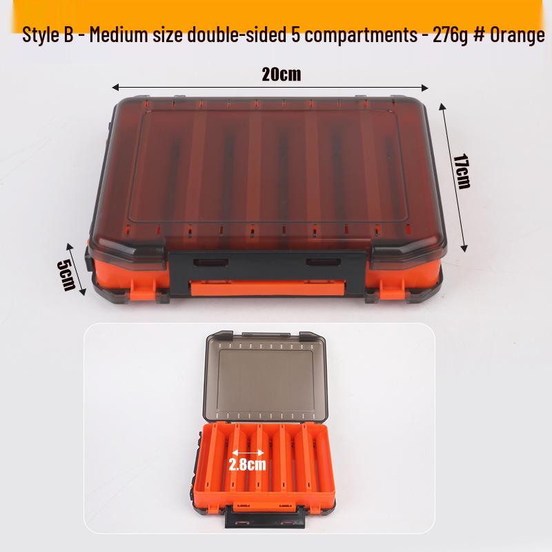 Zweischichtige doppelseitige Angelköder-Aufbewahrungsbox