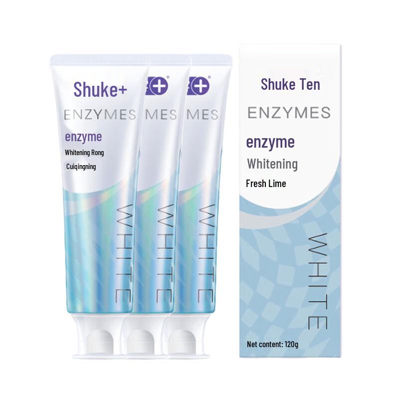 

Shuke Professional Whitening Enzyme Toothpaste - Fresh Lime 3-Pack
